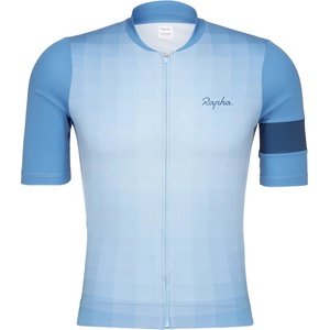 Rapha Мъжка фланелка с къс ръкав за колоездене Rapha Core Jersey Cycling jersey - Aqua / Bright Aqua - размер XXL (056-3756-1215)