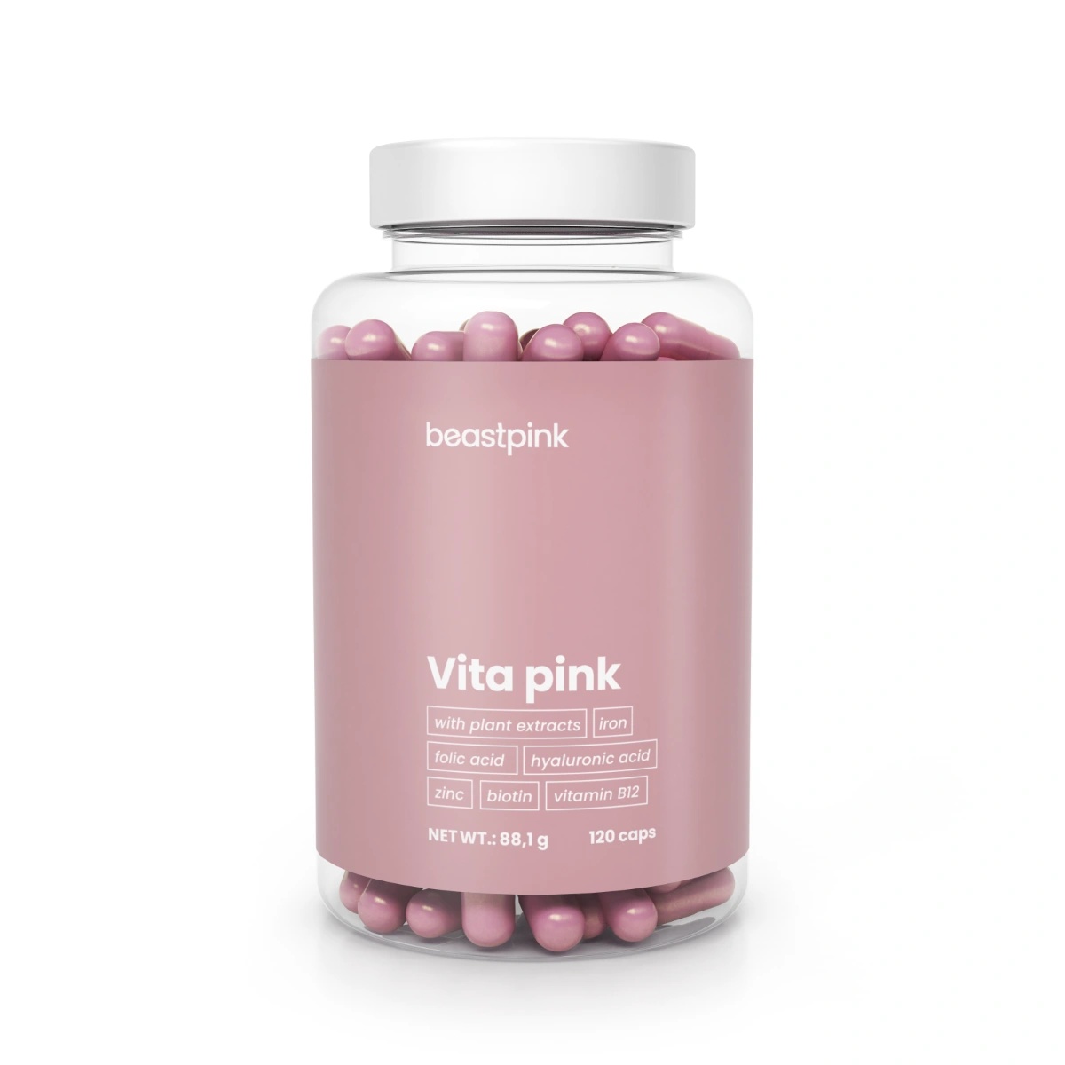 GymBeam BeastPink Vita Pink 120 капс