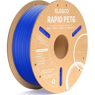 Elegoo RAPID PETG -1.75mm-1KG-Cardboard Spool-Blue (50.203.0219)
