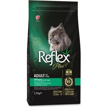 Lider Pet Food Reflex Plus Urinary Chicken Adult Cat - Пълноценна храна за израснали котки от всички породи с пилешко месо и с грижа за уринарния тракт 1, 5 кг, Турция