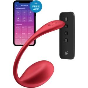 Satisfyer Вибро яйце с дистанционно и App Satisfyer Shiny Petal