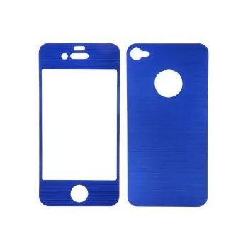 Image 1 of Sentio Screen Protector for iPhone 4S Metal Blue 2in1