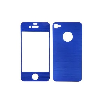 Sentio Screen Protector for iPhone 4S Metal Blue 2in1