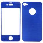 Sentio Screen Protector for iPhone 4S Metal Blue 2in1