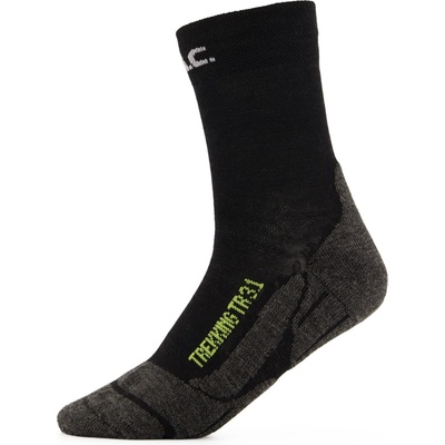 P. A. C P. A. C. Детски туристически чорапи P. A. C. Kid's Trekking Light Walking socks - Black - размер 23-26 (EU) (207-0840-0113)