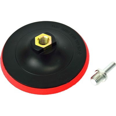 Kotúč unášací, suchý zips 125 mm, stopka 8 mm/závit M14, GEKO