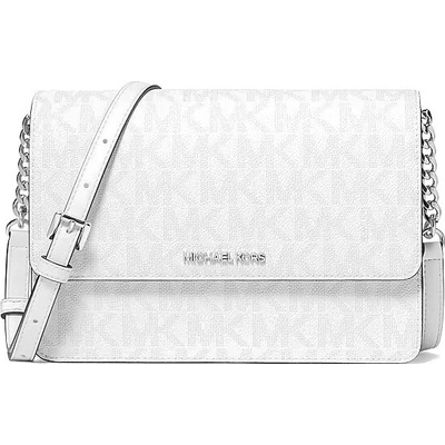 Michael Kors Dani large crossbody kabelka logo bílá