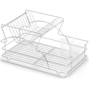 TEKNO TEL СУШИЛНИК ЗА СЪДОВЕ tekno tel kb 009 , 2 нива , хром-прозрачна тавичка (3000150013)