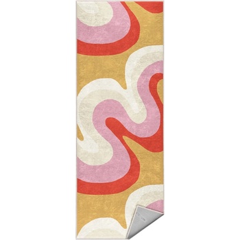 Mila Home Жълта-розова пътека подходяща за пране 80x200 cm Raspberry Creamsicle - Mila Home (HKG-MMN-Colorful-011-80x200)