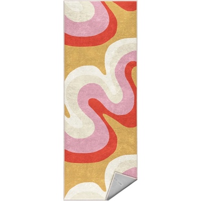 Mila Home Жълта-розова пътека подходяща за пране 80x200 cm Raspberry Creamsicle - Mila Home (HKG-MMN-Colorful-011-80x200)
