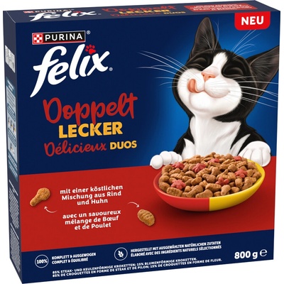 Felix Doppelt lecker hovädzie a kuracie 800 g