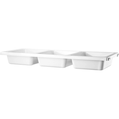 String Police s přihrádkami Bowl Shelf 78 x 30, White, BS7830-12-1