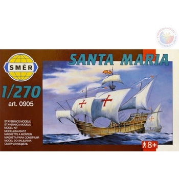 Směr Model loď Santa Maria stavebnice lodě 1:270