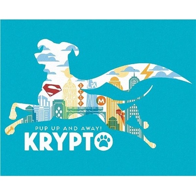 Zuty Plakát Krypto DC Liga supermaznáčikov 40 x 50 cm plátno napnuté na rám 6063781