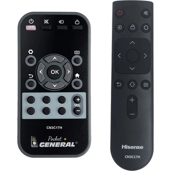 GENERAL Hisense cn3c17h - дистанционно управление дубликат (cn3c17h)