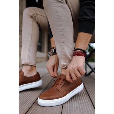 Chekich Унисекс обувки с връзки CH061 - Таба #359564 (359564_Кафяво)