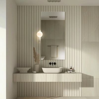Alfaram Obdĺžnikové zrkadlo s nástennou lampou – SOLIS BELLEZA 40x80