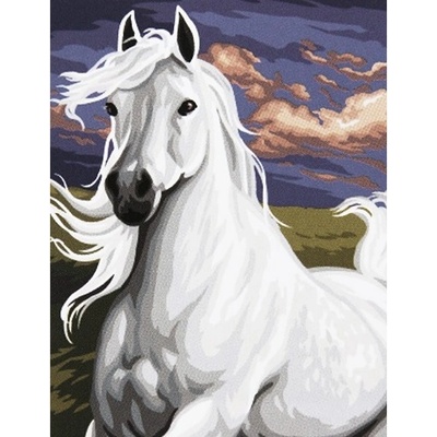 Казанлъшки гоблени Белият жребец - гоблен със схема Puppets (Унгарски)