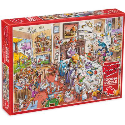 Cobble Hill Пъзел Cobble Hill от 1000 части - DoodleTown: Заедно за Денят на Благодарността (44501)