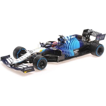 MINICHAMPS УИЛЯМС РЕЙСИНГ МЕРЦЕДЕС fw43b - ДЖОРДЖ РЪСЕЛ - 2-РО МЯСТО БЕЛГИЙСКО ГП 2021