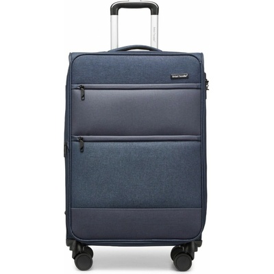British Traveller Suitcase navy 75L