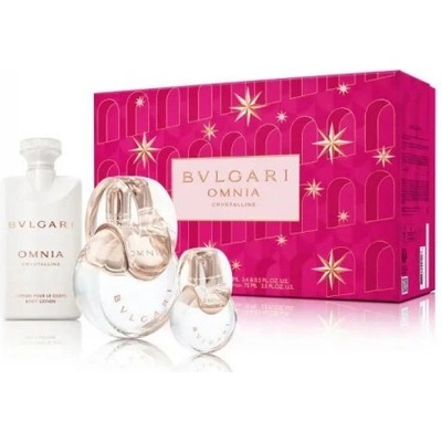 Bvlgari Omnia Crystalline Set ( 100 ml EDT + 15 ml EDT + 75 ml body lotion ) Дамски комплект