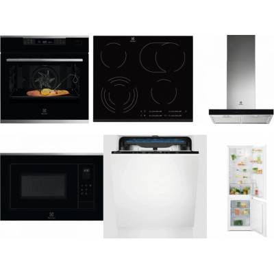 Set Electrolux KOBCS31X + EHF6547FXK + LFT766X + LMS4253TMX + EES48200L + LND5FE18S