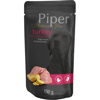Dolina Noteci Platinum Adult Turkey -Пауч за кучета с чувствителна храносмилателна система с пуйка и картофи, 5 броя х 150 гр