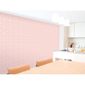 DIMEX ART s. r. o Луксозна флизелинова тапета розов флорален мотив