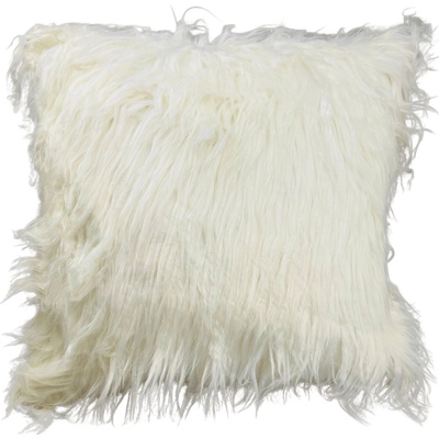 TiaHome Long Hair biela 40 x 40 cm
