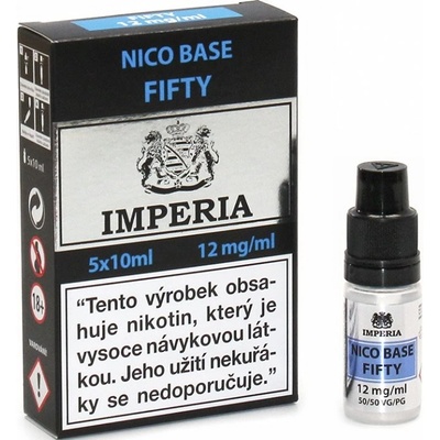 Nikotinová báze Imperia (50/50): 5x10ml / 12mg