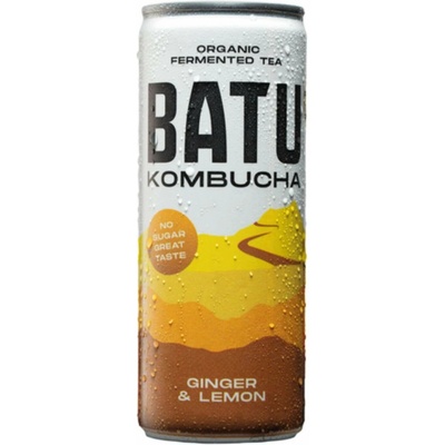Batu Kombucha BIO zázvor a citrón 250 ml