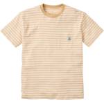 Passenger Мъжка тениска Passenger Zen Recycled Cotton Relaxed Fit T-Shirt - Stone Stripe - размер XL (217-0039-0114)