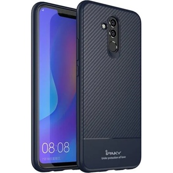iPaky Калъф iPaky Carbon Fiber Flexible Cover TPU Case Huawei Mate 20 Lite Blue