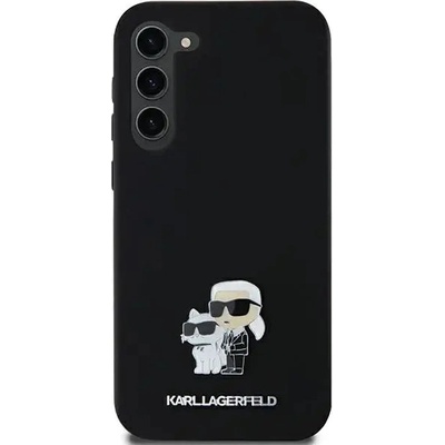 KARL LAGERFELD Кейс Karl Lagerfeld Silicone Karl&Choupette Metal Pin за Samsung Galaxy A35, черен (3666339259525)