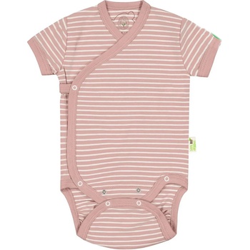 Image 1 of Bio Baby Бебешко боди на райе Bio Baby - Органичен памук, 56 сm, 1-2 месеца, розово (97222108)