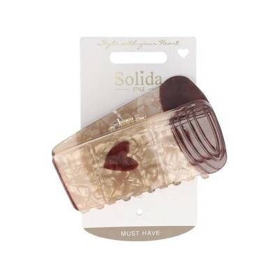 Solida Haarklammer Kaffeebecher Form Acryl Sponky do vlasů Unisex 8.3 g
