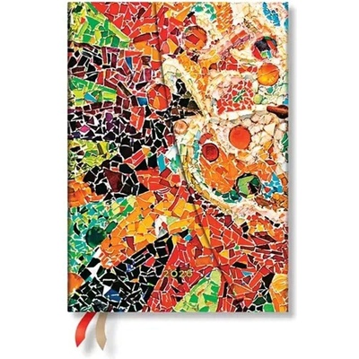 Paperblanks Планер Gaudi's Sun, Midi, вертикален, твърда кор (1570181443)