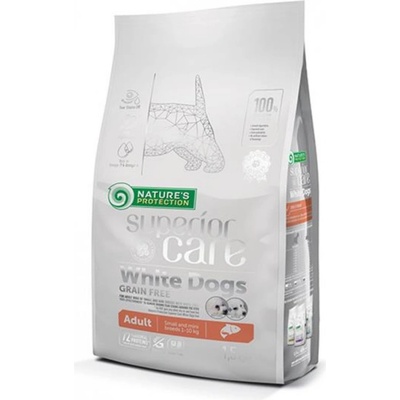 Nature's Protection PRO Superior care white dog GF Adult salmon Small & Mini 17 kg
