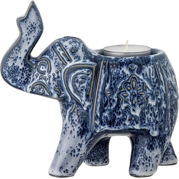 Bloomingville Свещник за чаена свещ от каменна керамика Oliphant - Bloomingville (82060813)