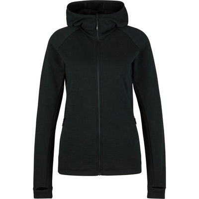 Stoic Дамско вълнено яке Stoic Women's MerinoWaffleFleece320 NorrdalSt. Zip Hoody Zip-up hoodie - Black (105-6689-0113)
