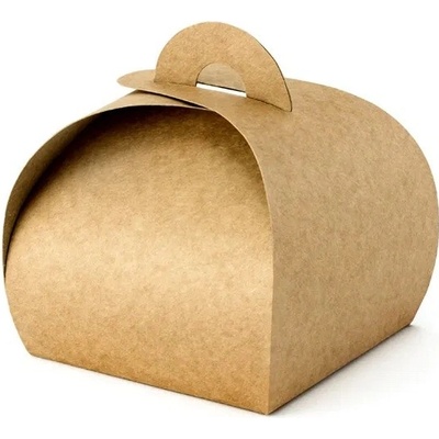 PartyDeco PartyDeco Dárková krabička - Kraftová 10 ks – Zboží Dáma