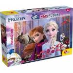 Lisciani Lisciani LISCIANI DISNEY DOUBLE-SIDED MAXI UNDERGROUND PUZZLE 150 PCS. LAND OF ICE