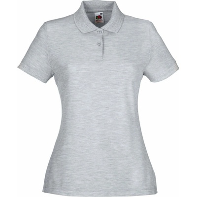 Fruit of the Loom Polokošile Lady-Fit 65/35 Polo krátký rukáv dámská COT-16321261000 Melír šedá