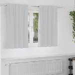 Pure Line Home Плътни завеси в цвят светлосив с комбиниран перделък, 2 бр. , 140 x 140 см
