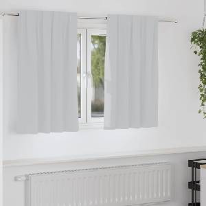 Pure Line Home Плътни завеси в цвят светлосив с комбиниран перделък, 2 бр. , 140 x 140 см