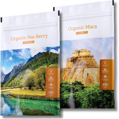 Energy Organic Maca caps 120 kapslí + Organic Sea Berry powder 100 g