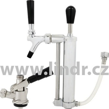 Lindr párty pípa s ruční pumpou naražeč BAJONET