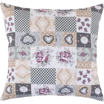 Bellatex vankúš Dita patchwork love 45x45