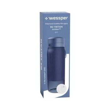 WESSPER Tritan water filtration bottle WESSPER 700ml navy blue